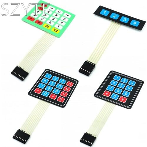 Large buttons to the keyboard microcontroller 4 * 4 / * 4 1/4 * 3/5 * 4 matrix keyboard membrane keyboard extender