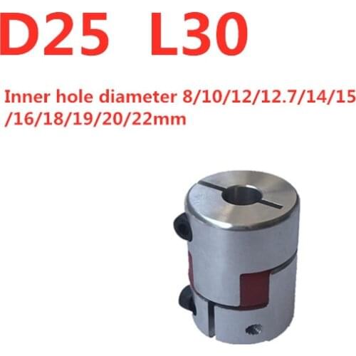 CNC motor plum blossom shaft coupling elastic coupler D25 L30 8mm 10mm 12mm 14mm 15mm