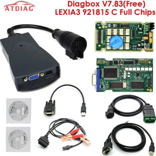Lexia 3 PP2000 Full Chip Diagbox V7.83 with Firmware 921815C Lexia3 V48/V25 For Citroen for Peugeot OBDII diagnostic-tool