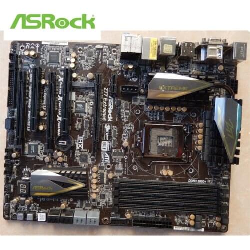 For ASRock Z77 Extreme6 Desktop Board Z77 Motherboard Slot LGA1155 DDR3 SATA3 USB3.0 Support I7 3770K