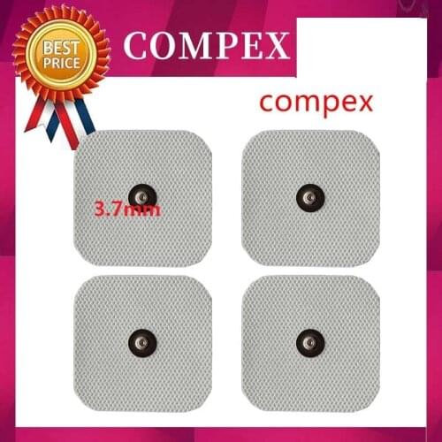 20pcs 5*10cm 5*5cm SQUARE STUD Electrode Pads SELF ADHESIVE Reusable For Compex TENS EMS Units