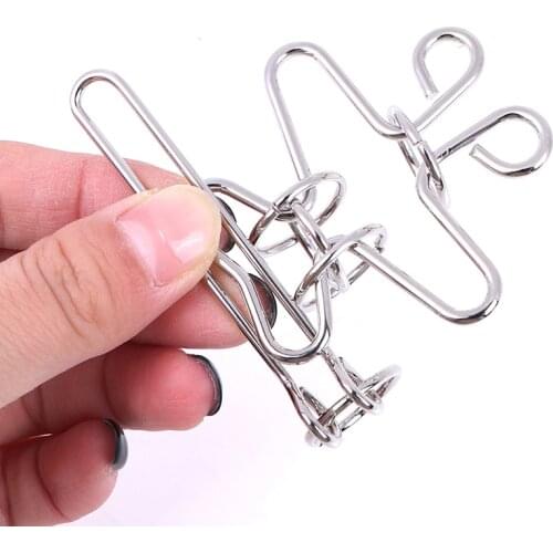 Calabash-shaped IQ Test Metal Wire Puzzle Brain Teaser Game for Adults Kids