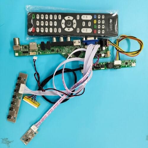 Kit For HSD100IFW1/A00/A01/A04/A05 1024x600 Monitor LCD Remote Controller Board Display TV+HDMI+VGA+AV+USB LED Panel 10.1"