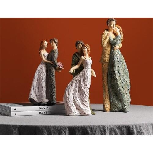 Creative European-style wedding decoration characters resin ornaments wedding supplies wedding room romantic arrangement gifts