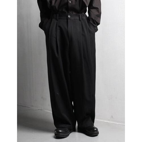 Mens pants new trend hip hop casual casual pants balloon exhaust wide leg pants personalized floor pants mens pants