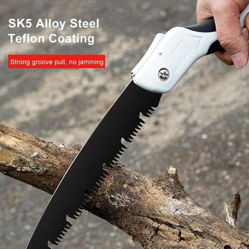 New Garden Saw Multifunctional Folding Saw Blade Hand Saw Woodworking Cutting Tools SK5 Steel Collapsible Sharp