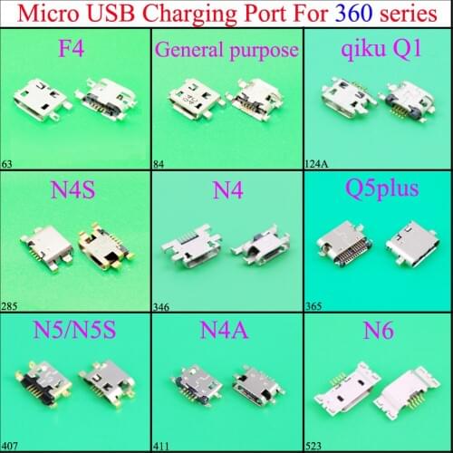 YuXi Micro USB jack Mini Charging socket connector For 360 F4 N4S N5/N5S N4A N4 Q5plus
