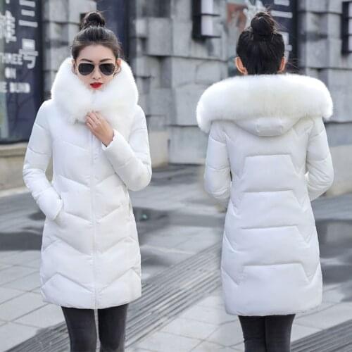 Plus size 7XL Women Basic Jacket Warm Big Fur Hooded Female Coat Autumn Winter Womens Jackets Casaco Feminino Inveno 2020 New