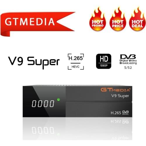GTmedia V9 Super DVB S2 Receptor 4k Satellite Receiver Digital H.265 1080p Full HD Support Youtube PVR Wifi PowerVu Decoder