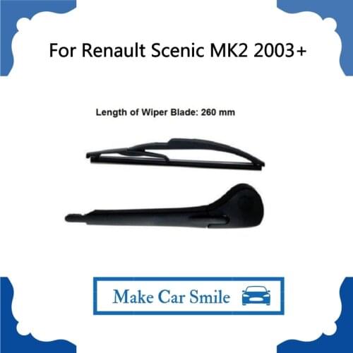 Rear Windshield Wiper Arm + Blade 260mm Set For Renault Scenic MK2 2003- New