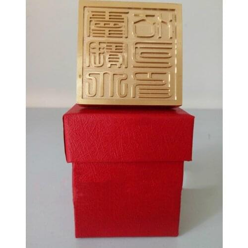 Taoist articles, Taoist magic tools, pure copper single side seal, Lingbao Dafa Si seal, with box