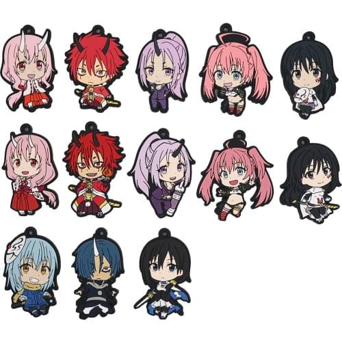That Time I Got Reincarnated as a Slime Anime Rimuru Tempest Shizue Milim Nava Shuna Benimaru Souei Rubber Strap Keychain