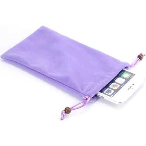 6 PCS/lot Universal Cotton Neck Strap Sleeve Phone Pouch Bag Case Cover for Below 5.0 inch Mobile Phones for iPhone 5 5s 6 6s