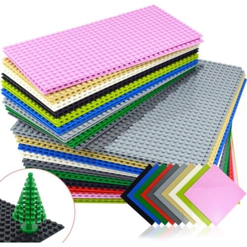 Road Base Plates Street Bricks Classic Baseplates plate city Building Blocks Construction 7280 7281 Compatible with lego