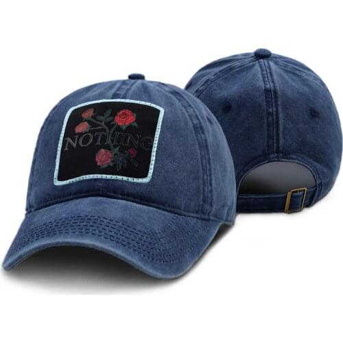 Red Rose Flowers Print Baseball Caps For Men Hip Hop Adjustable Woman Baseball Cap Hot Sell Sport Caps Soild Color Summer Hat