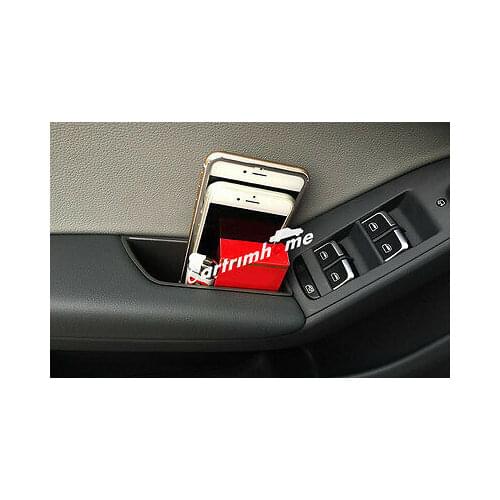 Interior Front Side Door Storage Box Holder 2pcs For Audi A4 B8 2008- 2015