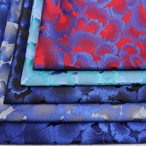 NCF637 Chinese Traditional Gingko Brocade Fabrics For Kimono Cheongsam Home Textiles Decoration Fabrics Handbag DIY Fabric