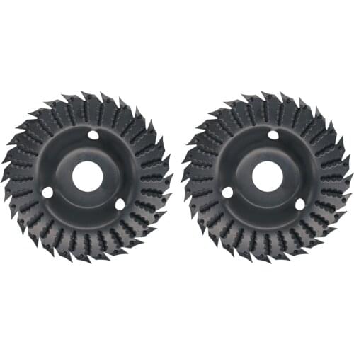 KKmoon 2pcs Angle Grinder Grinding Disc 28 Teeth Wood Grinding Wheel Abrasive Disc Woodworking Wood Shaping Disc Grinding Disc