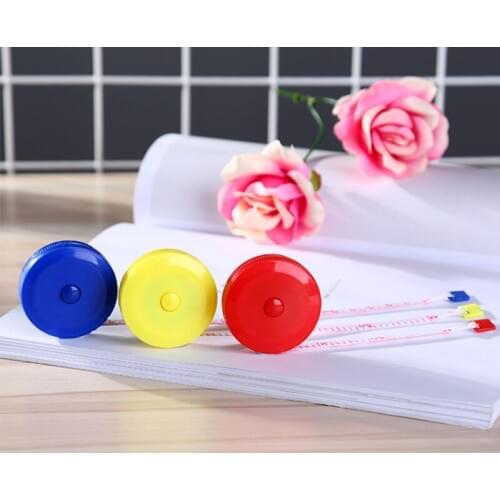 Portable Mini Measuring Tape Measure Retractable Metric Belt Colorful Ruler Centimeter/Inch Small Tape Children Height Ruler