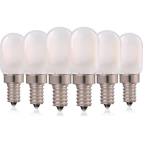 Frosted Glass 1W T22 E14 Candle Bulb Vintage Tube Night Light Lamp Warm White 2700K 110 E12 Led Filament Bulb for House Lighting
