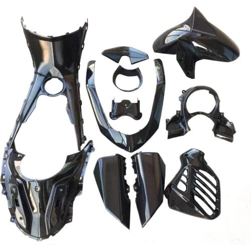 Modified motorcycle imitation carbon pattern nmax155 front side cover plastic decorative guard covers strips lid nmax 2016-2019