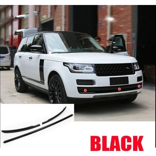 For Range Rover Vogue L405 2013-2017 Silver Black Front Bumper Grille Body Trim Molding
