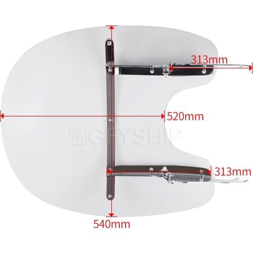 Motorcycle For Harley Heritage Softail Classic 2000 to 2017 Heritage Softail / EFI 2006 FLST FLSTC Windshield Clear Windscreen