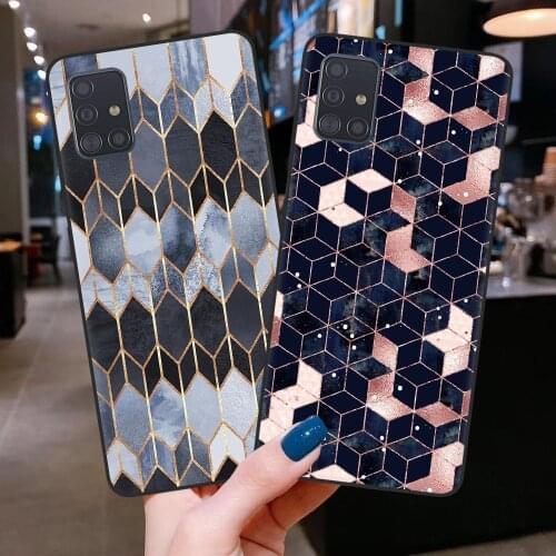 Marbled pattern Soft Silicone Back Cover Case For Fundas Samsung A10 A20 A30 A40 A50 A70 A51 A71 A7 A9 A6 A8 Plus 2018 TPU Cases