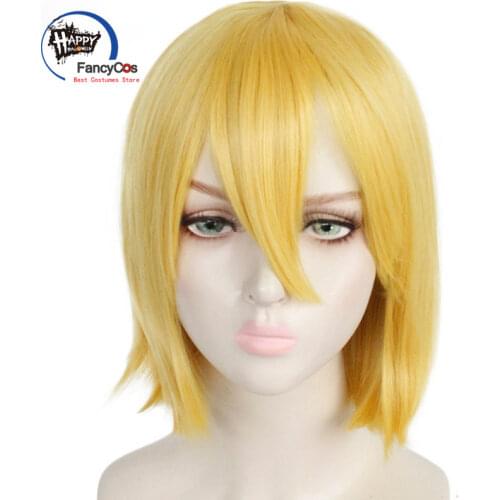 Attack on Titan Final Season Hitch Wig Hitch Dreyse Golden Short Wigs AOT Shingeki No Kyojin Titan Cosplay Costumes Wigs