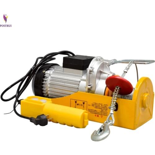 PA400 Mini Electric Hoist Crane Portable 200-400kg 12 Meters Small Home Crane Renovation Crane 110V/220V 950W 12m/min
