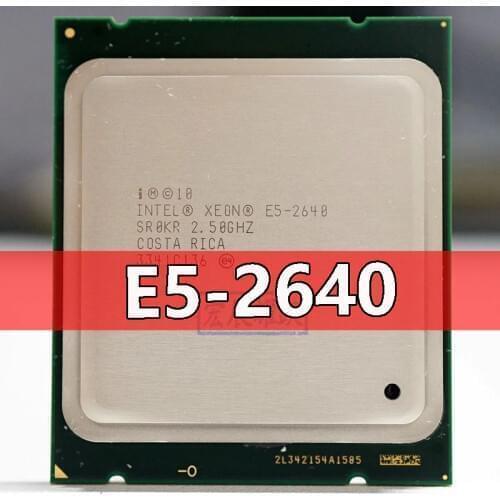 Intel Xeon Processor E5-2640 E5 2640 Six Core C2 Desktop processor 100% normal work CPU 2.5 LGA 2011 SROKR