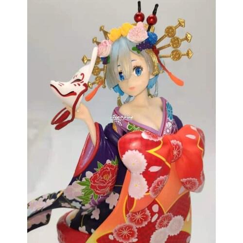 Re:Life in a Different World from Zero Rem Kimono Oiran Ver. Girl Action Figure Model Toys