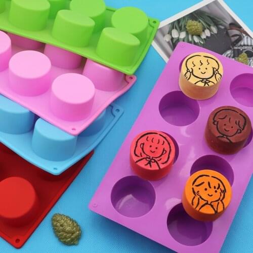 8/12 Hole Silicone Chocolate Cupcakes Mold Muffin Cupcake Mold Non Stick Soap Muffin Baking Pan Silicone Cake Mold Cupcake
