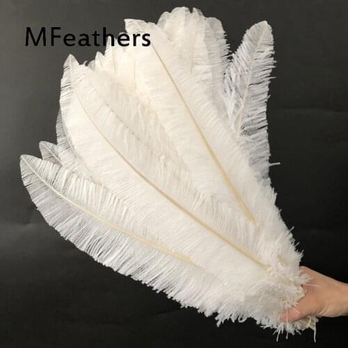 Packing Of 50PCS White Ostrich Feathers 50-55CM 20-22" Length Nandu Ostrich Plumes For Carnival Decoration Wedding Centerpieces