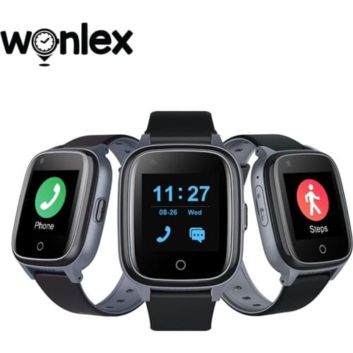 Wonlex Smart Watches Aged GPS Locate Tracker Sedentary Fall Alarm Elderly Heart Rate Blood Measure 4G KT17S Voice Intercom Watch