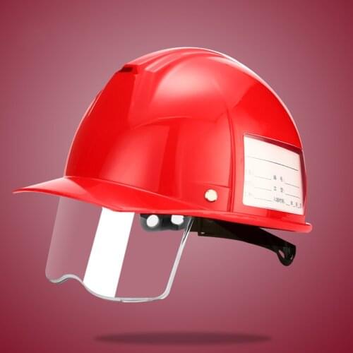 Safety Helmet ABS Hard hat with Half Protective Screen Work Cap Construction site Electrician Insulation Helmets High Strength