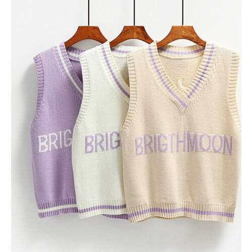 2020 New Spring Autumn Sweater Vest Women V-neck Knitted Vest And Shirt Fashion Female Casual Tank Tops 2-PCS Female Hot Sale