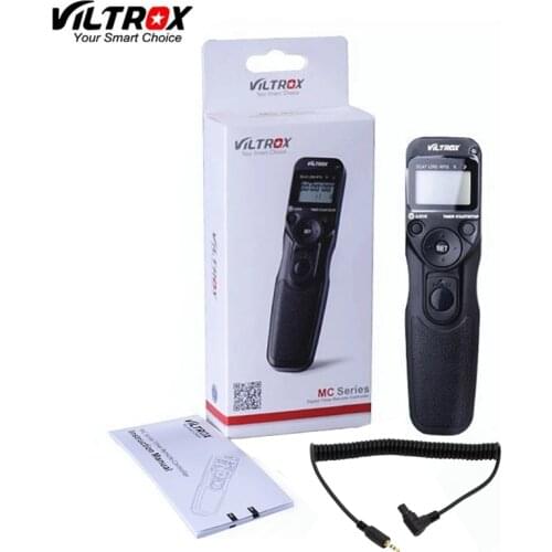 Viltrox MC-C3 LCD Timer Remote Shutter Release for Canon C3 6D 7D 1D Mark IV 5DII III 40D 50D 30D