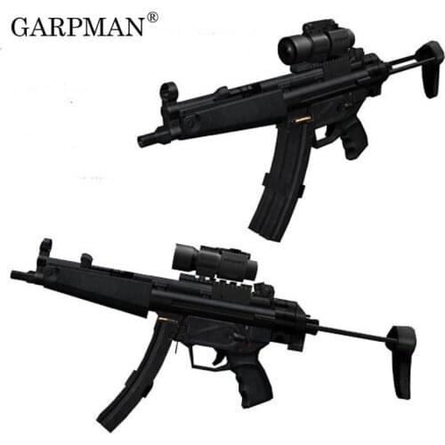 1:1 MP5 Submachine Gun Paper Model Firearms Handmade Papercraft Toys for Children