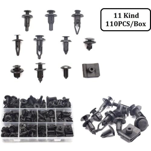 110PCS/Box Car Auto Push Pin Auto Fastener Rivet Trim Bumper Clip For Toyota Camry Interior Accessories