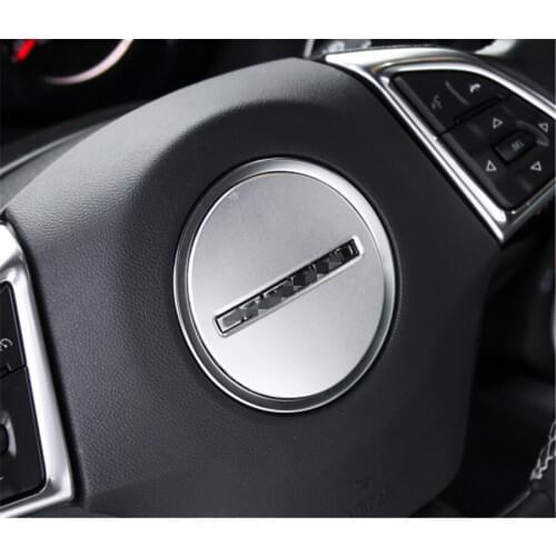 3 Colors Auto Car Steering Wheel Decoration Sticker Styling Sequins Car-covers Trim For Chevrolet Chevy Camaro 2017
