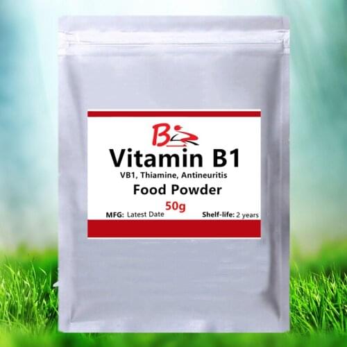 50g-1000g Vitamin B1 Powder,Thiamine,B1,Thiamine,Antineuritis,catatorulin,Enhance Memory,Relieve Brain Fatigue,Help Digestion
