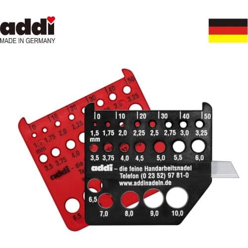 Addi 403-0/404-0 Size Marker Plastic Ruler knitting needles measuring
