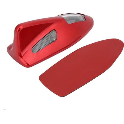 Car Solar Powered LED Warning Light Outdoor Antenna Lamp Alarm Light Car Accessories Red