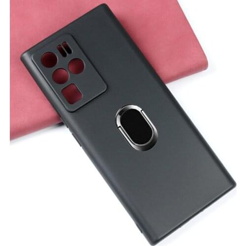 Cases for NUBIA Z30 PRO NX667J Back Ring Holder Bracket Phone Case Cover for Nubia Z30 Pro NX667J Phone TPU Soft Silicone Bags