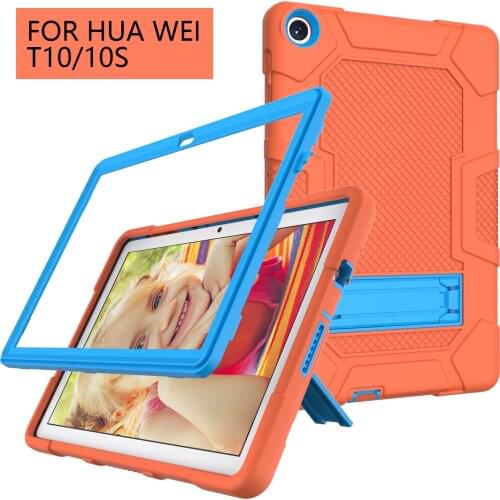 Armor Case For Huawei MatePad T10 9.7 T10S 10.1 2020 Kids Safe Heavy Duty Silicone Hard Cover Model AGS3-L09/W09 AGR-L09/W09 #R