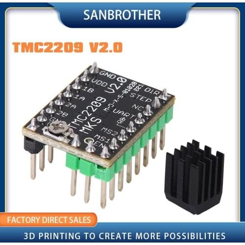 TMC2209 Stepper Motor Driver StepStick 3d printer parts 2.5A ultra silent For Gen_L Robin Nano SKR V1.3 mini E3 for Ender 3