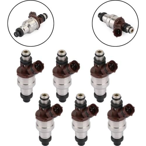 Areyourshop 6pcs Fuel Injectors fit For 4Runner Pickup 1989-1995 3VZE 3.0L V6 T100 1993-1994 22842-12130 23250-35040 Car Parts