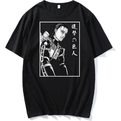 Attack on Titan Anime Printed T Shirt Harajuku Men Women Vintage T-Shirt Summer Short Sleeve Tops Oversized T-Shirt Streetwear