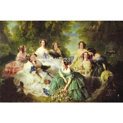 Beautiful lady figure oil painting on canvas traditional canvas prints oil painting Court painting wall art Decor picture